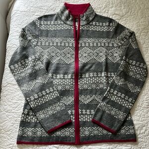 Krimson Klover wool zip sweater